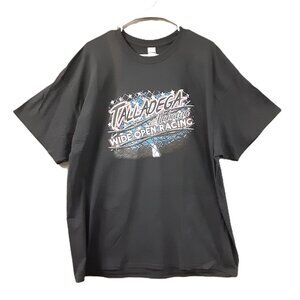 Talladega 2022 Racing Men's Graphic T-shirt Size 2XL Cotton Short Sleeve, Cars